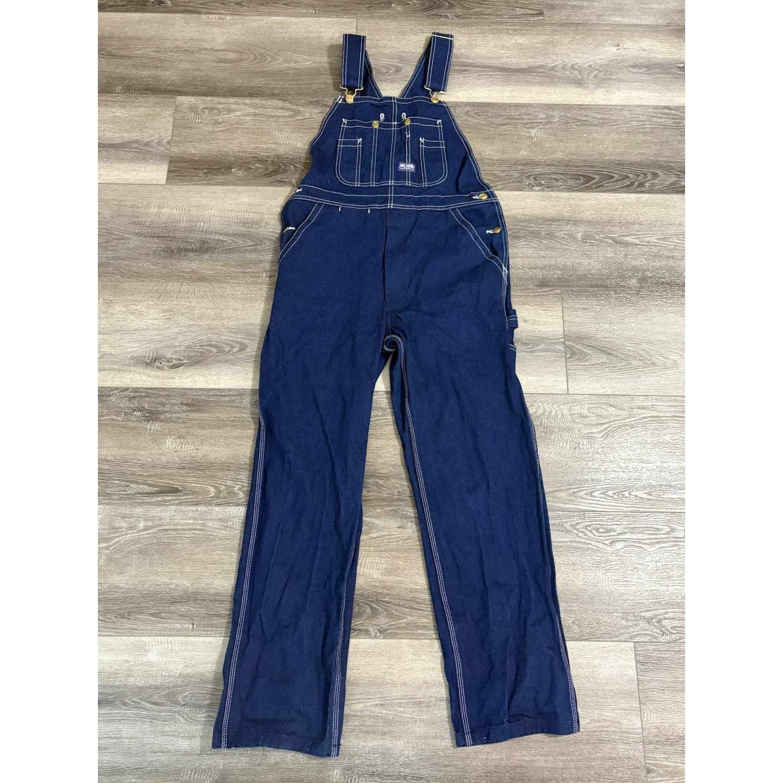 Big Smith Denim Bib Overalls Workwear Utility Y2k Streetwear - Men’s 40x31